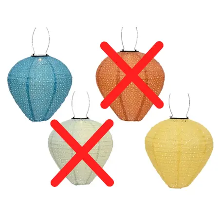 Solar Lantaarn Ø30h28cm (assorti) - afbeelding 1