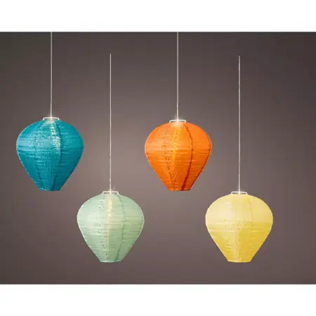 Solar Lantaarn Ø30h28cm (diverse kleuren) - afbeelding 2