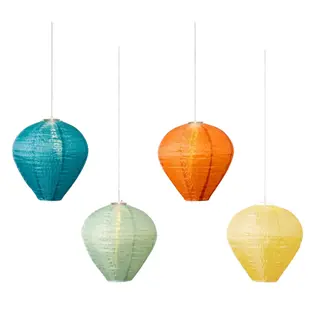 Solar Lantaarn Ø30h28cm (diverse kleuren) - afbeelding 1