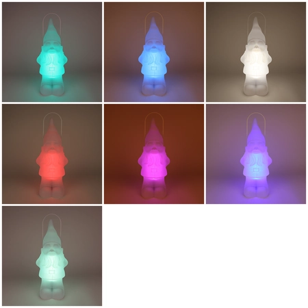 Solar Lantaarn Kabouter Wit 50cm - afbeelding 3