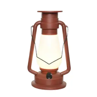 Solar Lantaarn Kunststof Terracotta H30cm - afbeelding 1