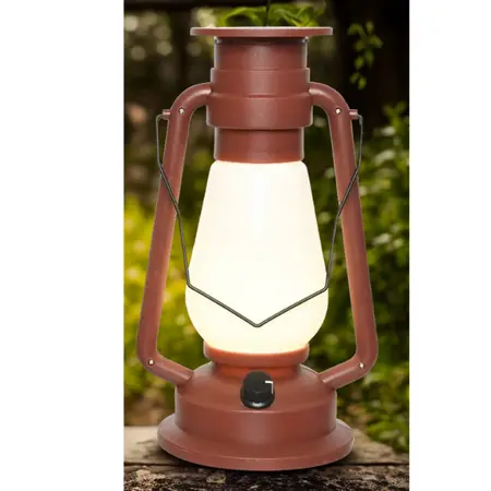 Solar Lantaarn Kunststof Terracotta H30cm - afbeelding 2