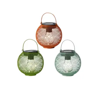 Solar Lantaarn Metaal - Lumineo - Ø12,5x13cm