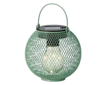 Solar Lantaarn Metaal - Lumineo - Ø12,5x13cm - afbeelding 6