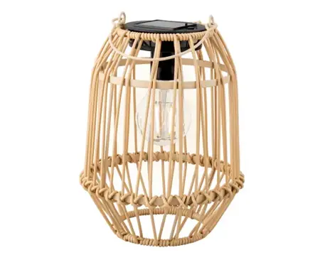 Solar Lantaarn Naturel of Zwart H21.5cm (verschillende modellen) - afbeelding 6
