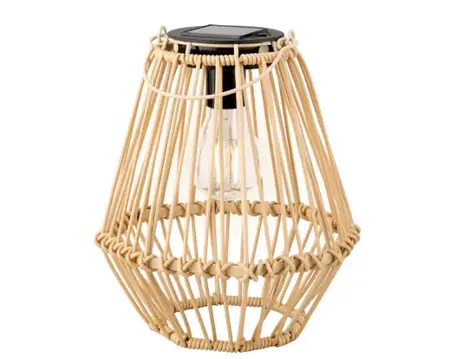 Solar Lantaarn Naturel of Zwart H21.5cm (verschillende modellen) - afbeelding 7