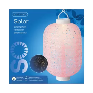 Solar Lantaarn Pastel - Lumineo - Ø20x30cm