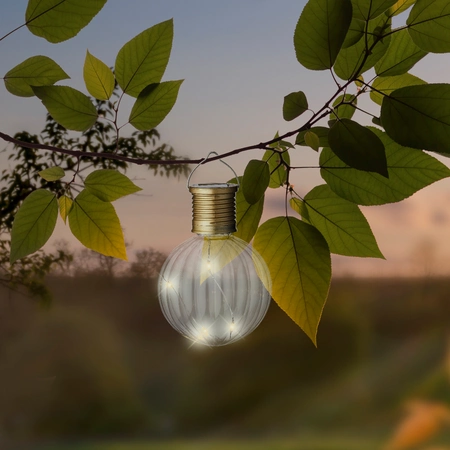 Solar Ledbol Plastic Warm Wit - afbeelding 2