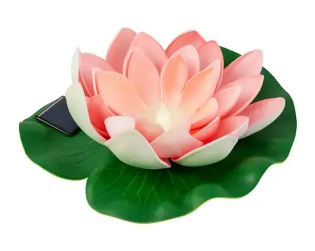 Solar Lotusbloem (keuze uit roze en geel) - afbeelding 2