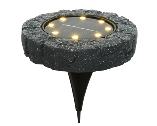 Solar Spotlight Polyresin Grijs - afbeelding 1