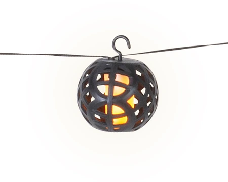 Solar Strengverlichting Zwart 175 cm - Lumineo - met vlam effect - afbeelding 4