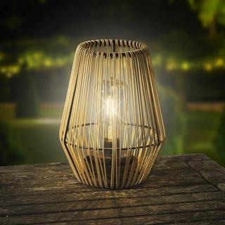 Solar Tafellamp Wicker H23cm - afbeelding 2