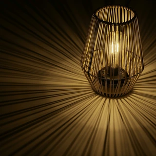 Solar Tafellamp Wicker H23cm - afbeelding 3