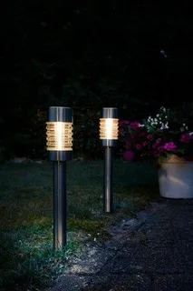 Solar Tuinlamp Torino RVS - hoogte 43cm - afbeelding 3