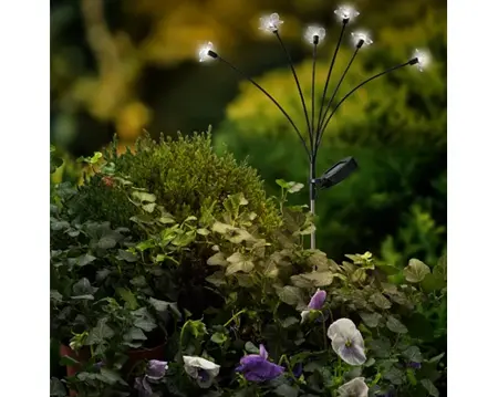 Solar Tuinsteker Bloem H70cm 6 lampjes - afbeelding 3