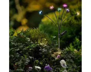 Solar Tuinsteker Bloem H70cm 6 lampjes gekleurd - afbeelding 3