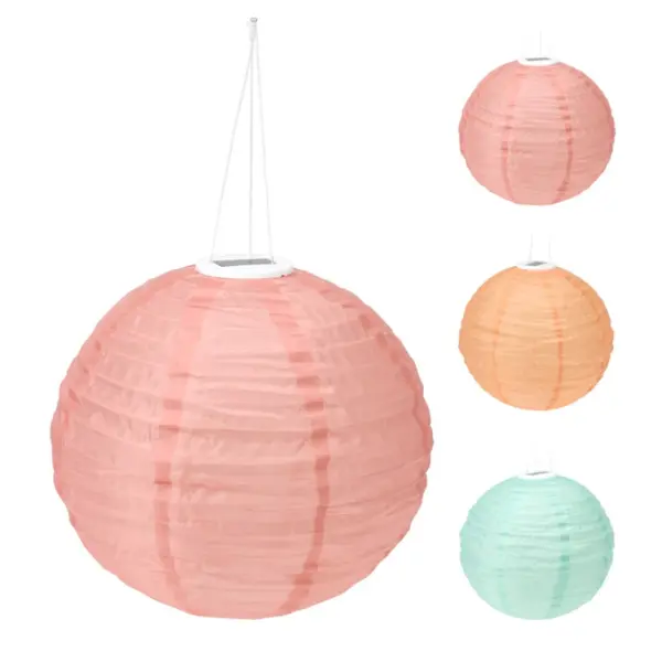 EGLO Solar Lampion – Bramenkleurig Kunststof, 29 Cm, Warmwit LED, IP44, Met Handvat