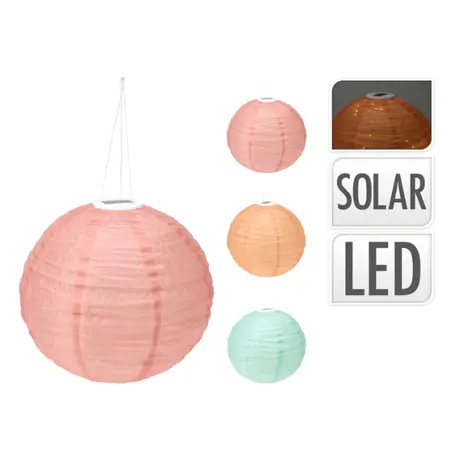 Solarlamp Lampion Balvorm Ø40cm (3 kleuren) - afbeelding 3