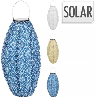 Solarlamp Lampion Ovaal 33cm (assorti) - afbeelding 2