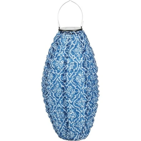Solarlamp Lampion Ovaal 33cm (assorti) - afbeelding 1