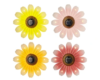 Solarlampje Bloem Metaal - Lumineo - 4x14x14cm