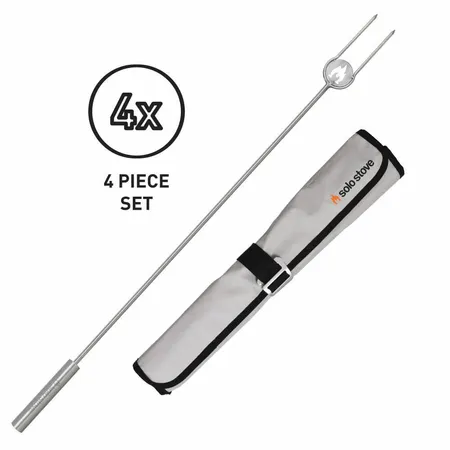 Solo Stove RVS Roostering Spiezen – 4‑dlg 91 cm Set