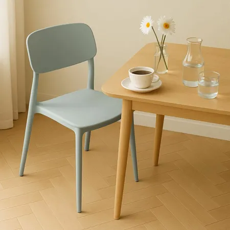 Stoel Primus Plastic 42x40x79cm - Blauw - afbeelding 2