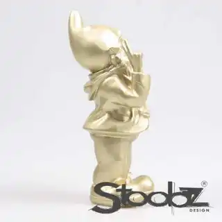 Stoobz Kabouter Peace 31cm - Goud - afbeelding 3