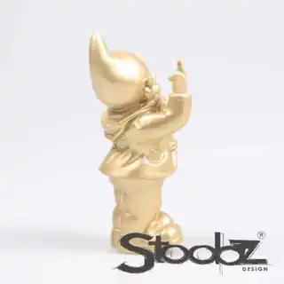 Stoobz Tuinkabouter F*ck You 20cm - Goud - afbeelding 3