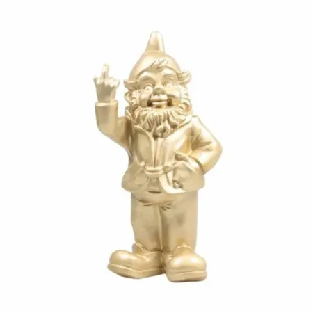 Stoobz Tuinkabouter F*ck You 20cm - Goud - afbeelding 1