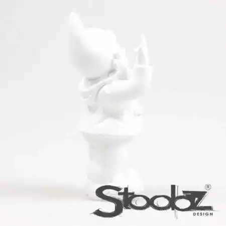 Stoobz Tuinkabouter F*ck You 20cm - Wit - afbeelding 3