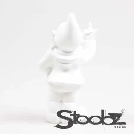 Stoobz Tuinkabouter F*ck You 20cm - Wit - afbeelding 4