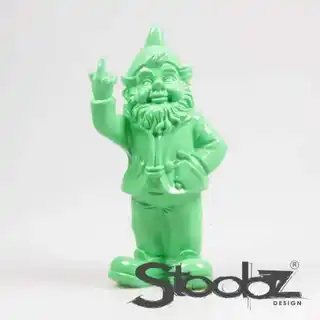 Stoobz Tuinkabouter F*ck You 32cm - Lime - afbeelding 2