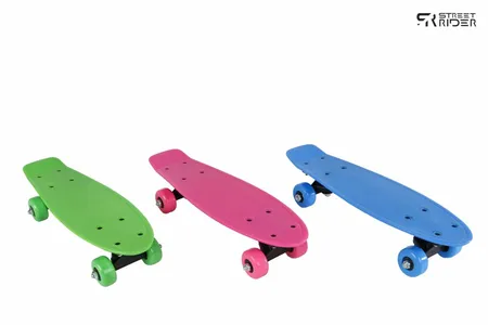 Street Rider Shortboard Skateboard 41cm (3 kleuren) - afbeelding 1