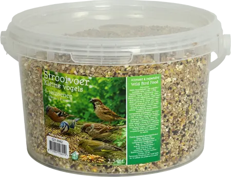 Strooivoer Kleine Vogels Emmer 2.5l