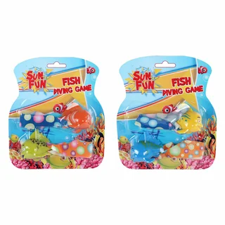 Sun Fun Duikspel Vissen - 2 stuks - 19 cm - afbeelding 3