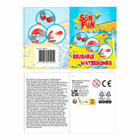 Sun Fun Herbruikbare Waterballonnen in opbergnet - afbeelding 2