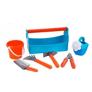Sun Fun Kinder Gereedschapsset – 7-delig – Kunststof Tuinset – 30×16×14 cm