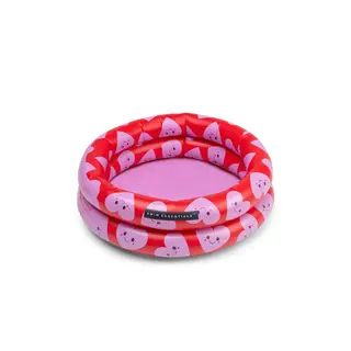 Swim Essentials Babyzwembad Hearts – Ø 60 cm – Rood Hartjesprint