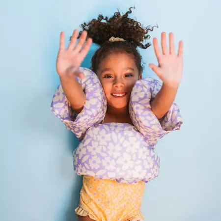 Swim Essentials - Puddle Jumper 2-6 Jaar Purple Flowers - afbeelding 2