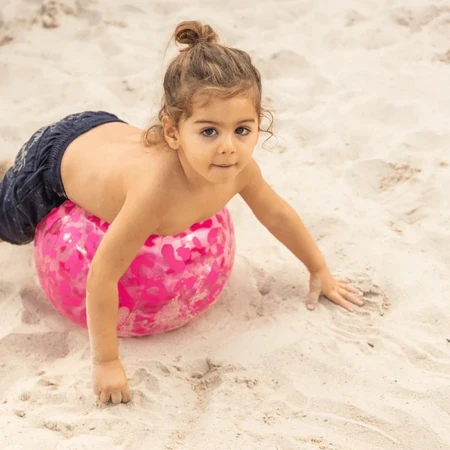 Swim Essentials - Strandbal Neon Roze Panterprint Ø 51 cm - afbeelding 2