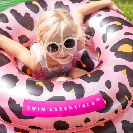 Swim Essentials - Zwemband Rosé Goud Panterprint Ø 90 cm - afbeelding 2