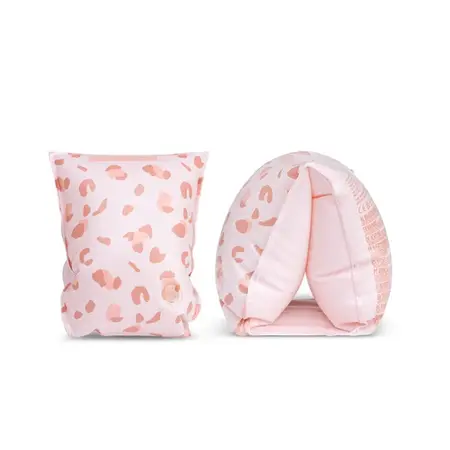 Swim Essentials zwembandjes oud roze panterprint 2–6 jaar