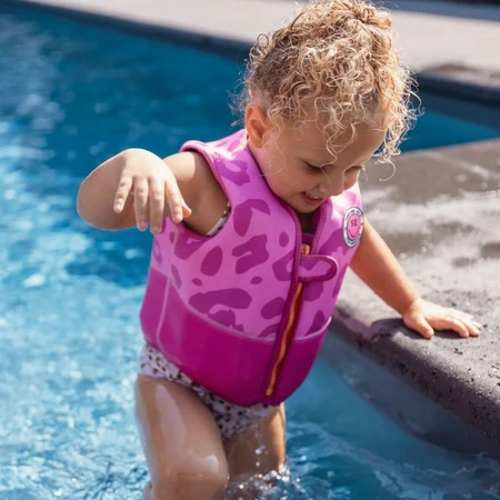 Swim Essentials - Zwemvest Roze Panterprint 18-30 kg - afbeelding 4