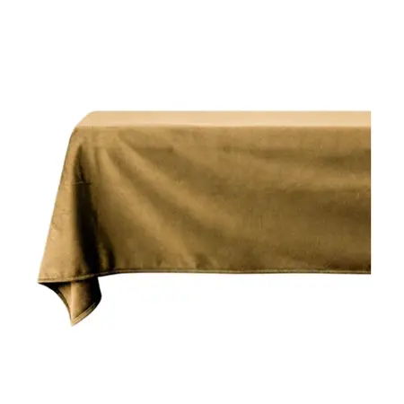 Tafelkleed Velours Gold 145x250cm - afbeelding 1
