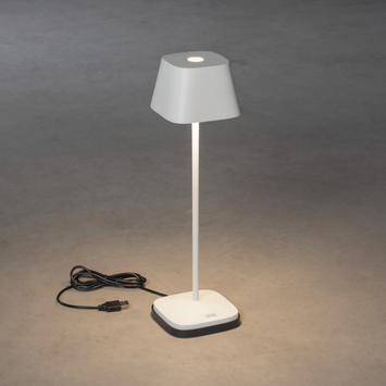 Tafellamp Capri Draadloos USB - Wit - afbeelding 4
