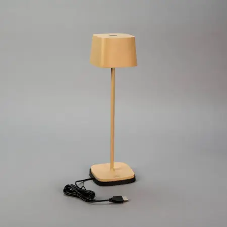 Tafellamp Capri Draadloos USB - Zand - afbeelding 3