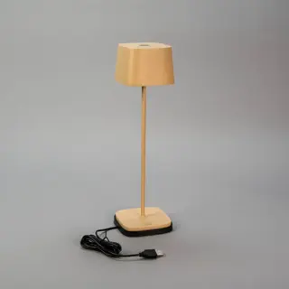 Tafellamp Capri Draadloos USB - Zand - afbeelding 3