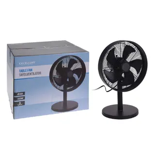 Tafelventilator 30cm Zwart