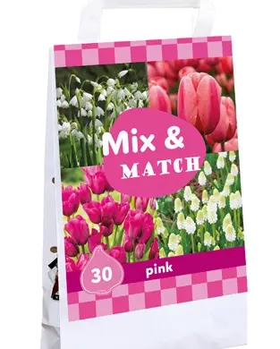 Tas Mix & Match Pink - 30 bloembollen